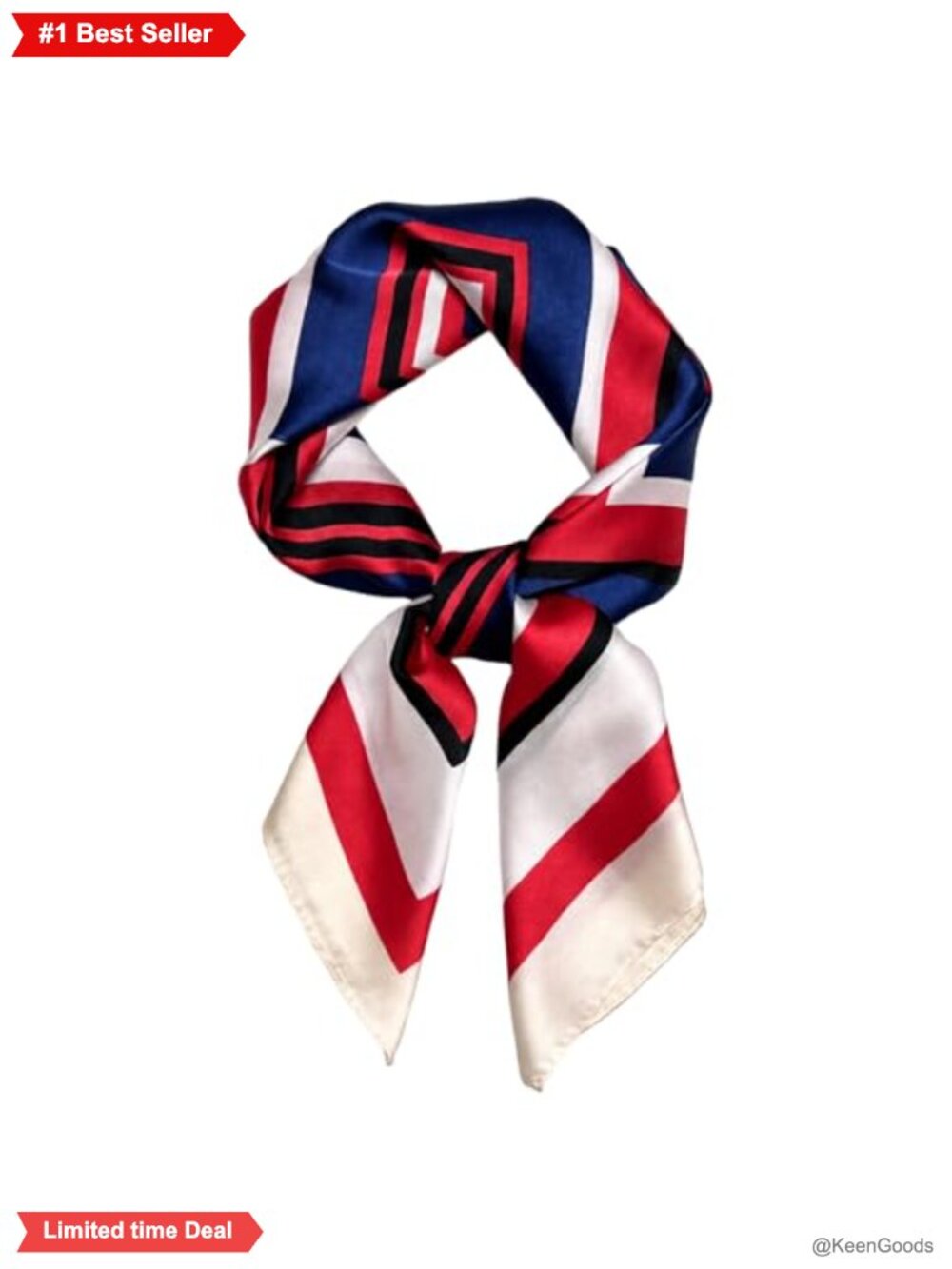 Square Satin-Like Scarf 27.5x27.5 Inch Hair Wrap Neck Scarf Bag Accessory